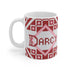 Fair Isle Diamonds Personalized Knitting Mug